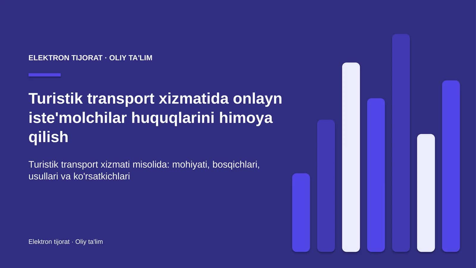 turistik transport xizmatida onlayn iste'molchilar huquqlarini himoya qilish 5986