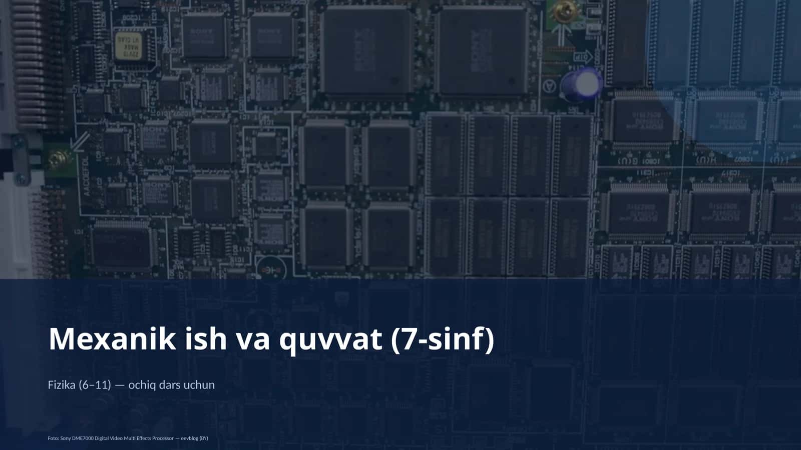 Mexanik ish va quvvat (7-sinf)