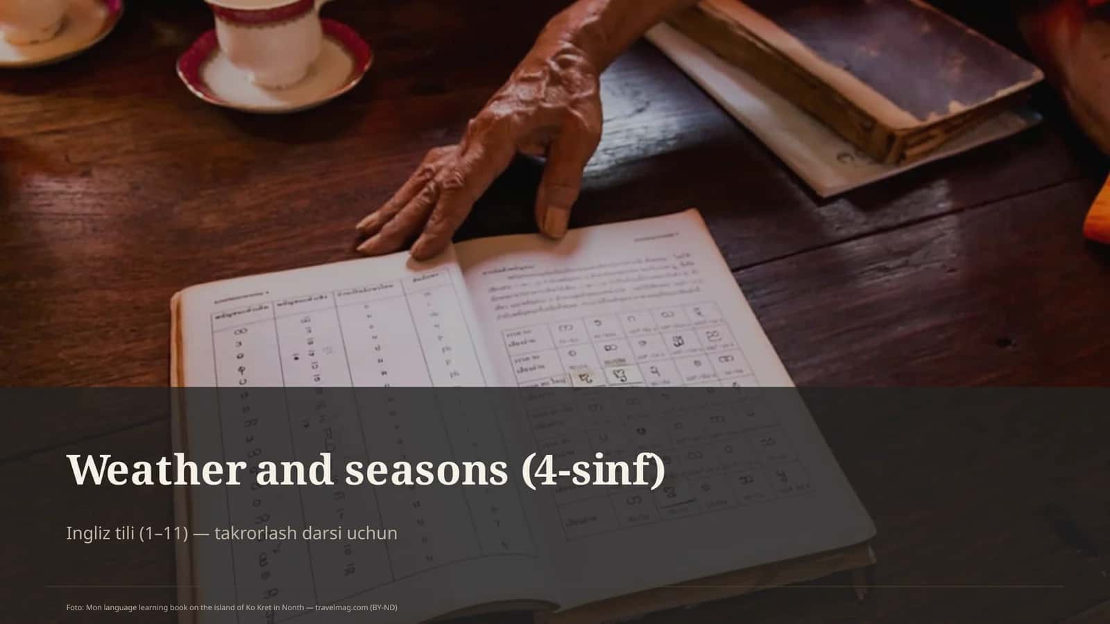 Weather and seasons (4-sinf)