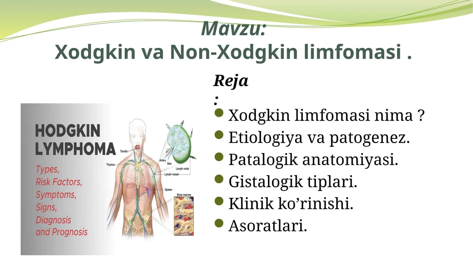 Xodgkin va Non-Xodgkin limfomasi