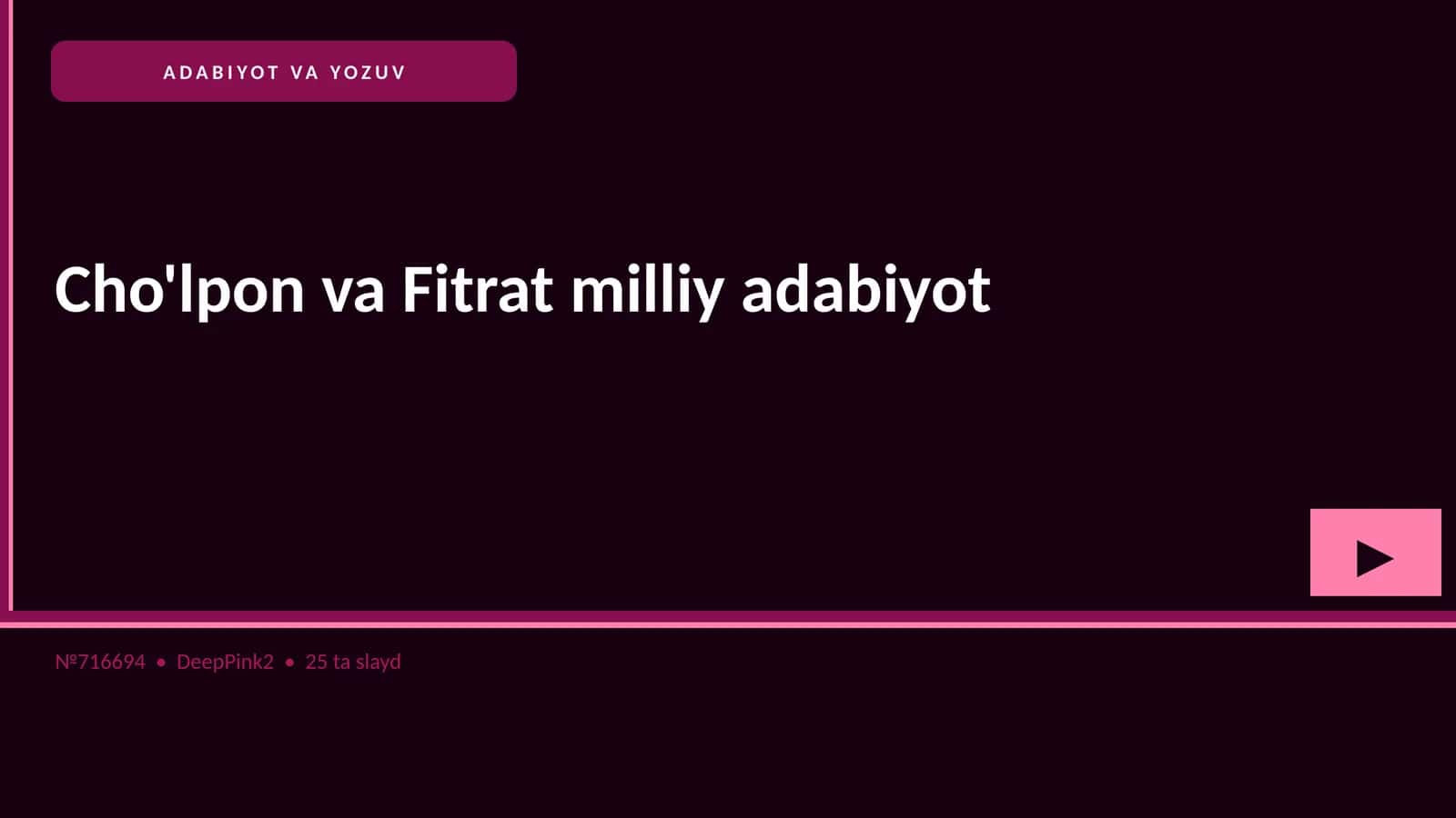Cho'lpon va Fitrat milliy adabiyot