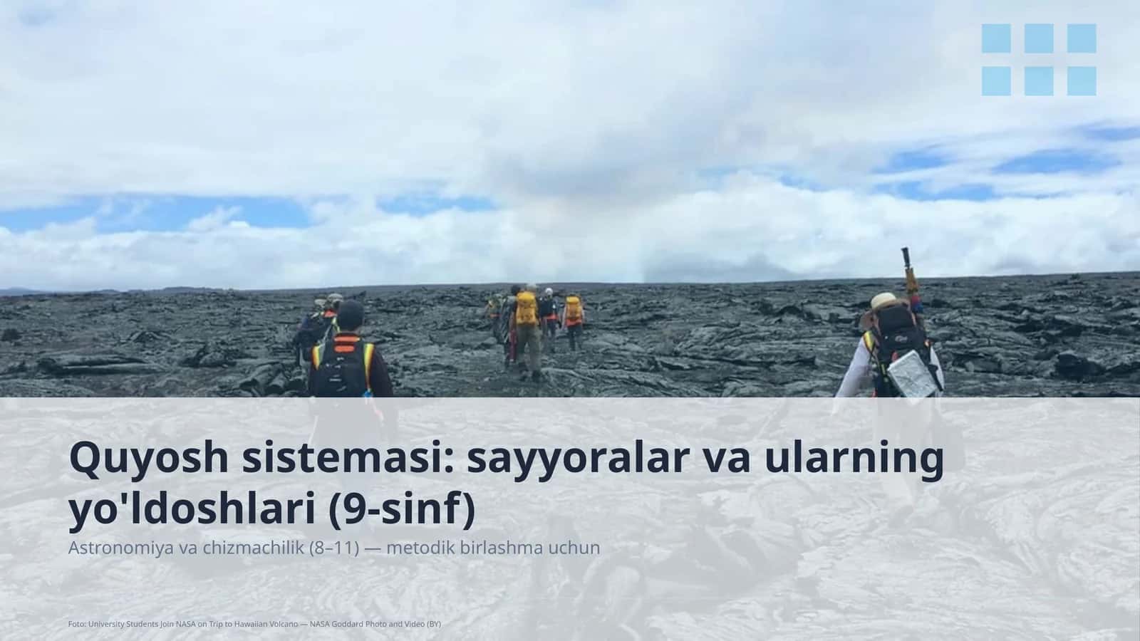 Quyosh sistemasi: sayyoralar va ularning yo'ldoshlari (9-sinf)