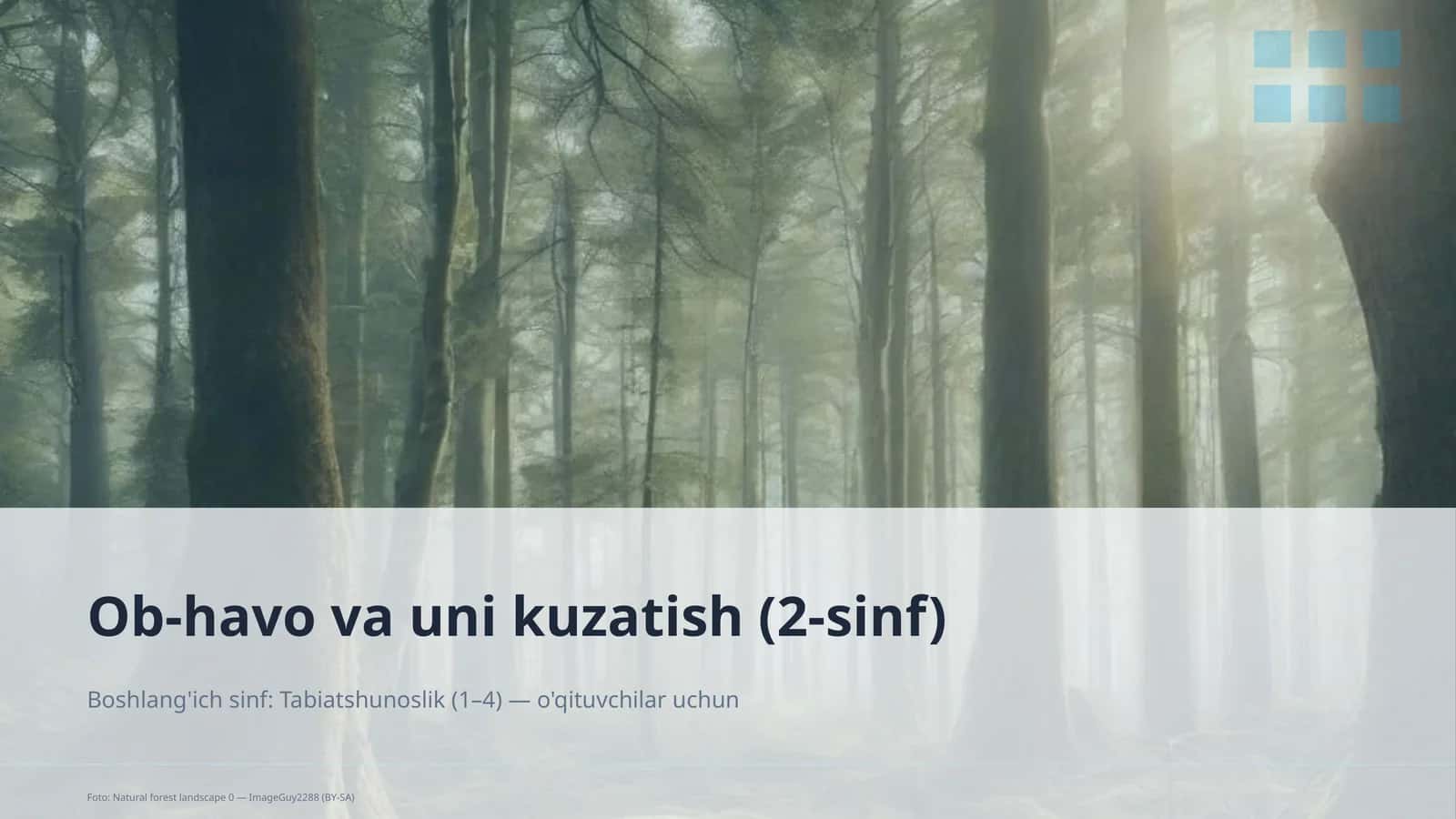 Ob-havo va uni kuzatish (2-sinf)