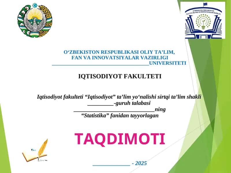 Iqtisodiy xavfsizlik ko‘rsatkichlarining statistik baholanishi