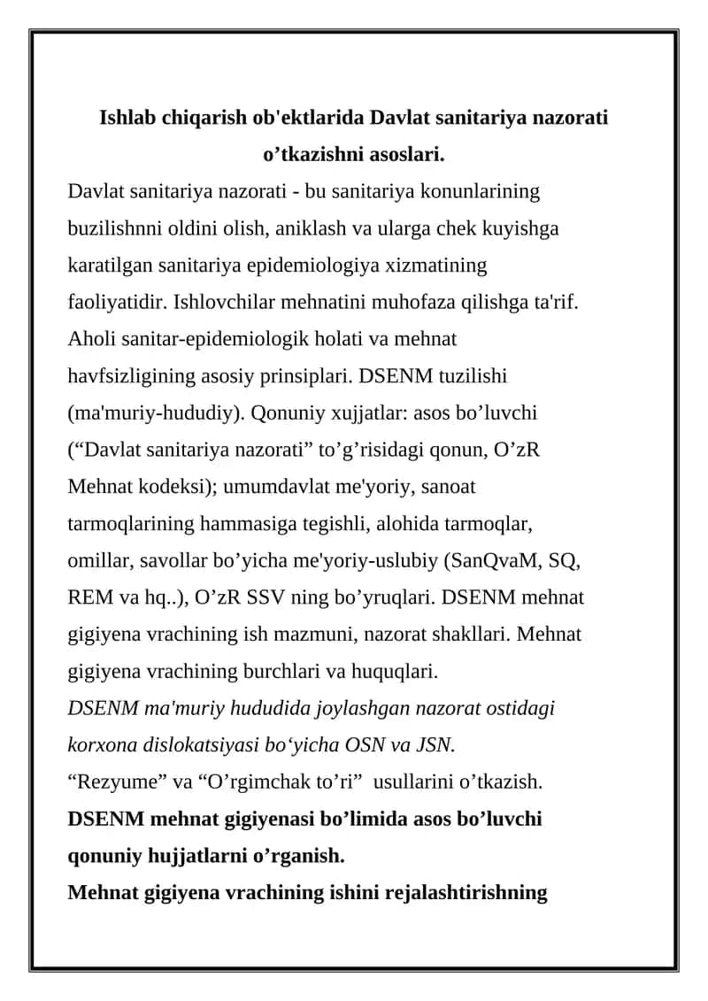 Davlat sanitariya nazorati