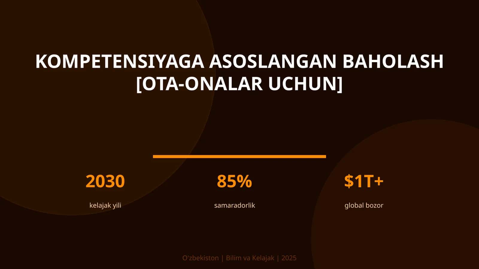 Kompetensiyaga asoslangan baholash [ota-onalar uchun]
