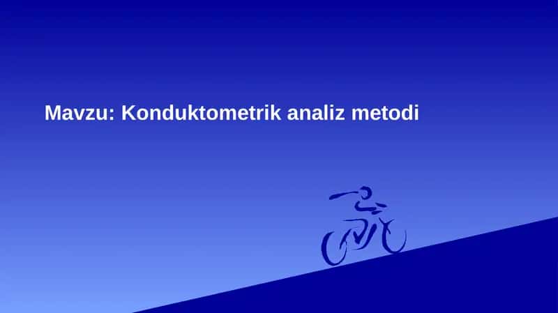 Konduktometrik analiz metodi
