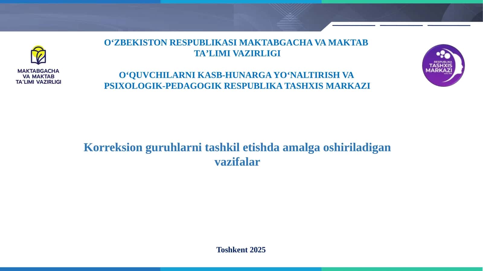 Korreksionguruhlar vazifalari