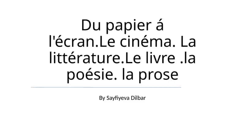 Des mots aux images