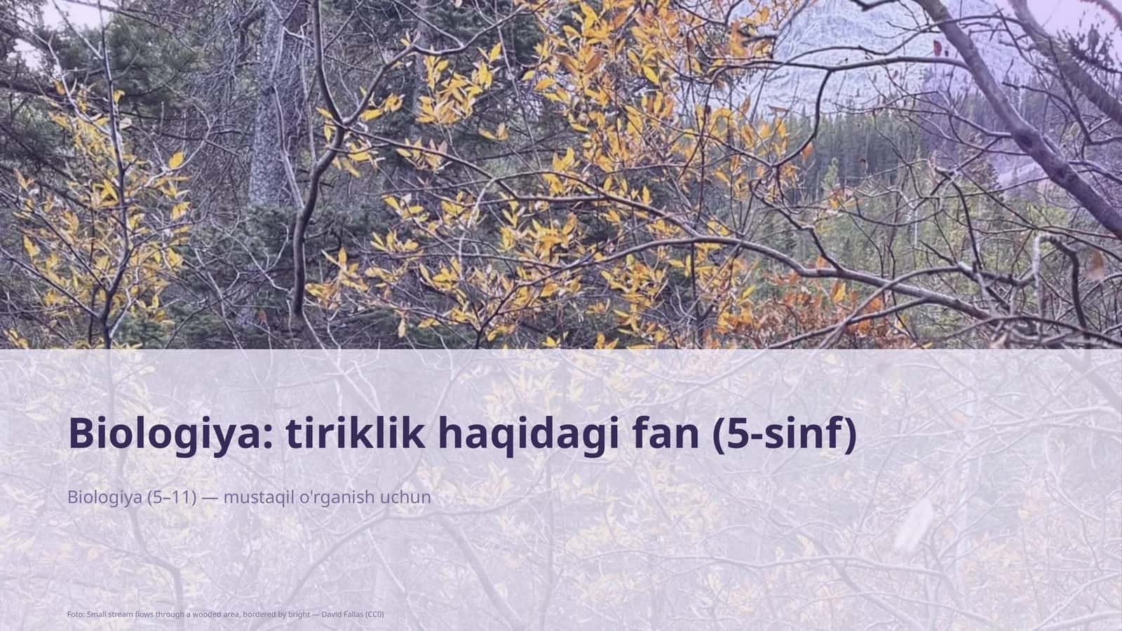 Biologiya: tiriklik haqidagi fan (5-sinf)