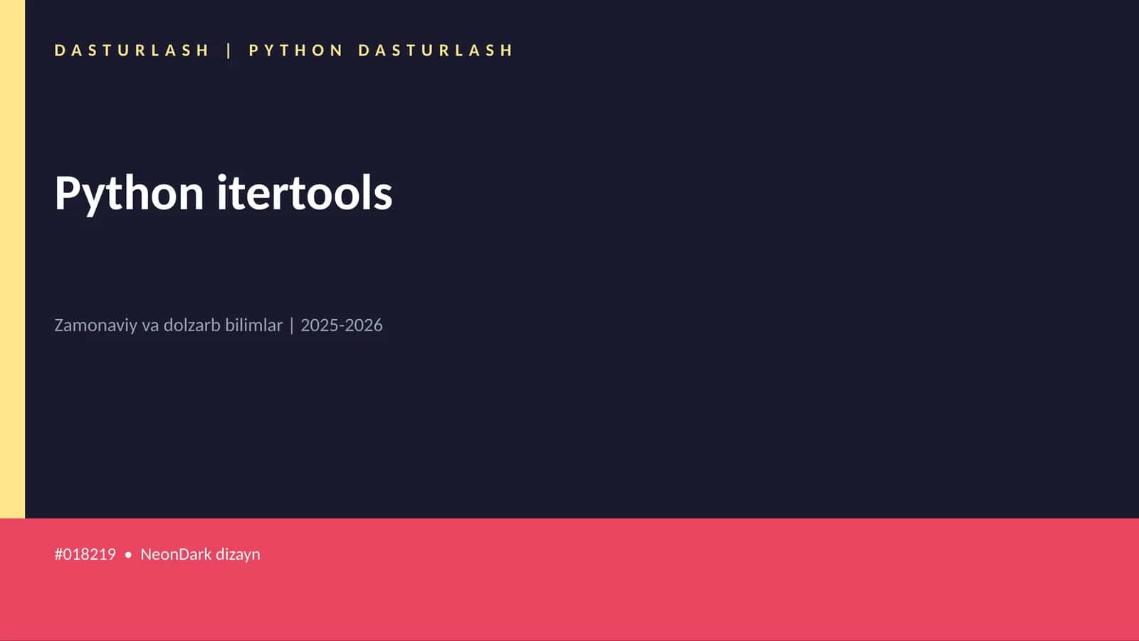 Python itertools