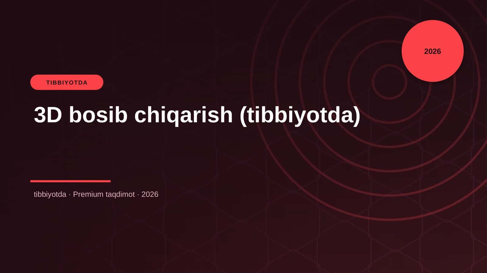3D bosib chiqarish (tibbiyotda)