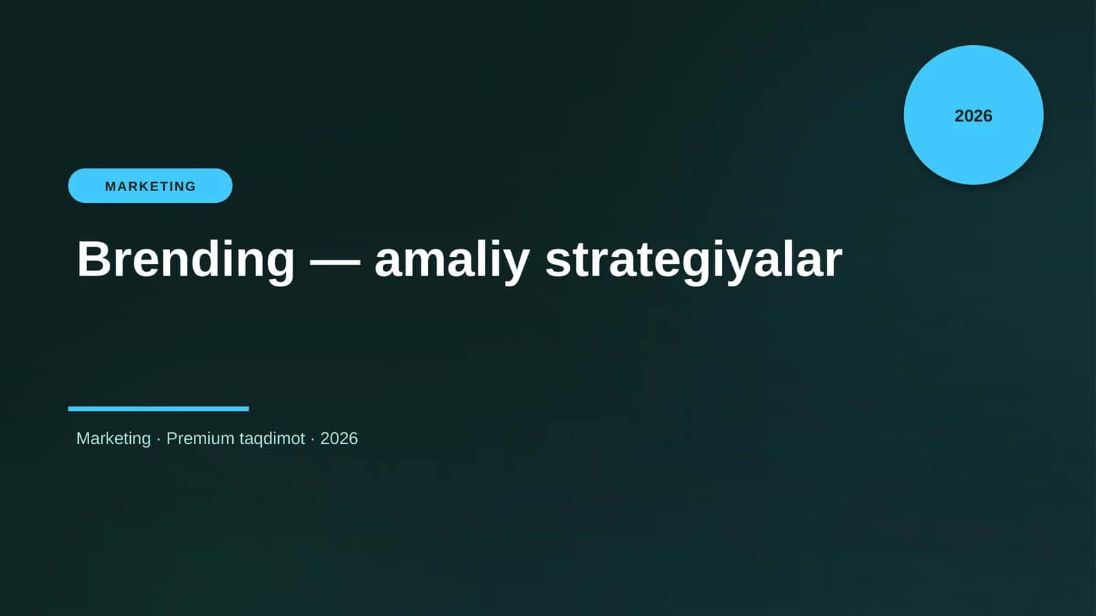 Brending — amaliy strategiyalar