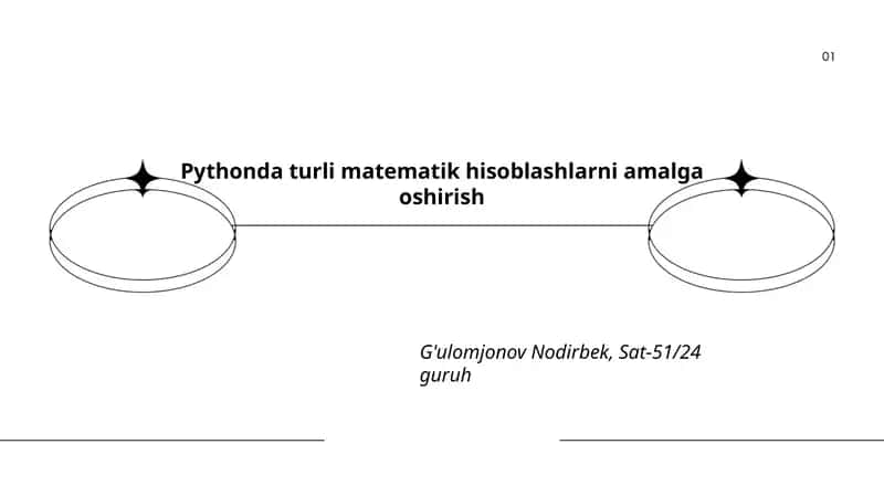 Pythonda turli matematik hisoblashlarni amalga oshirish