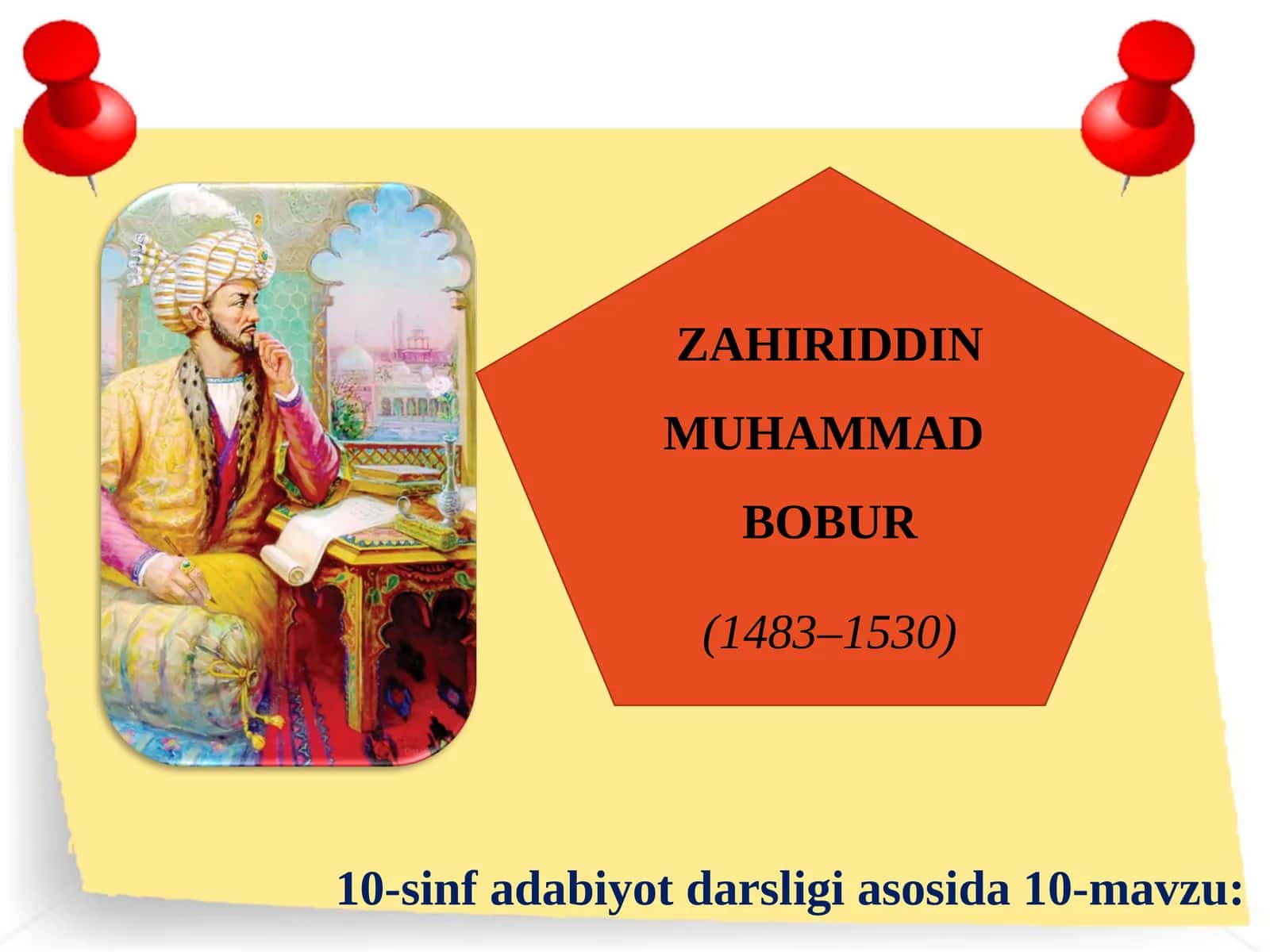 ZAHIRIDDIN MUHAMMAD BOBUR