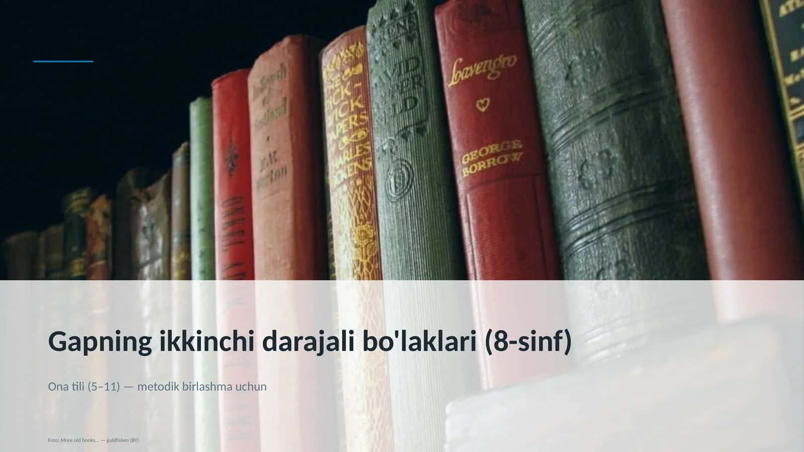 Gapning ikkinchi darajali bo'laklari (8-sinf)