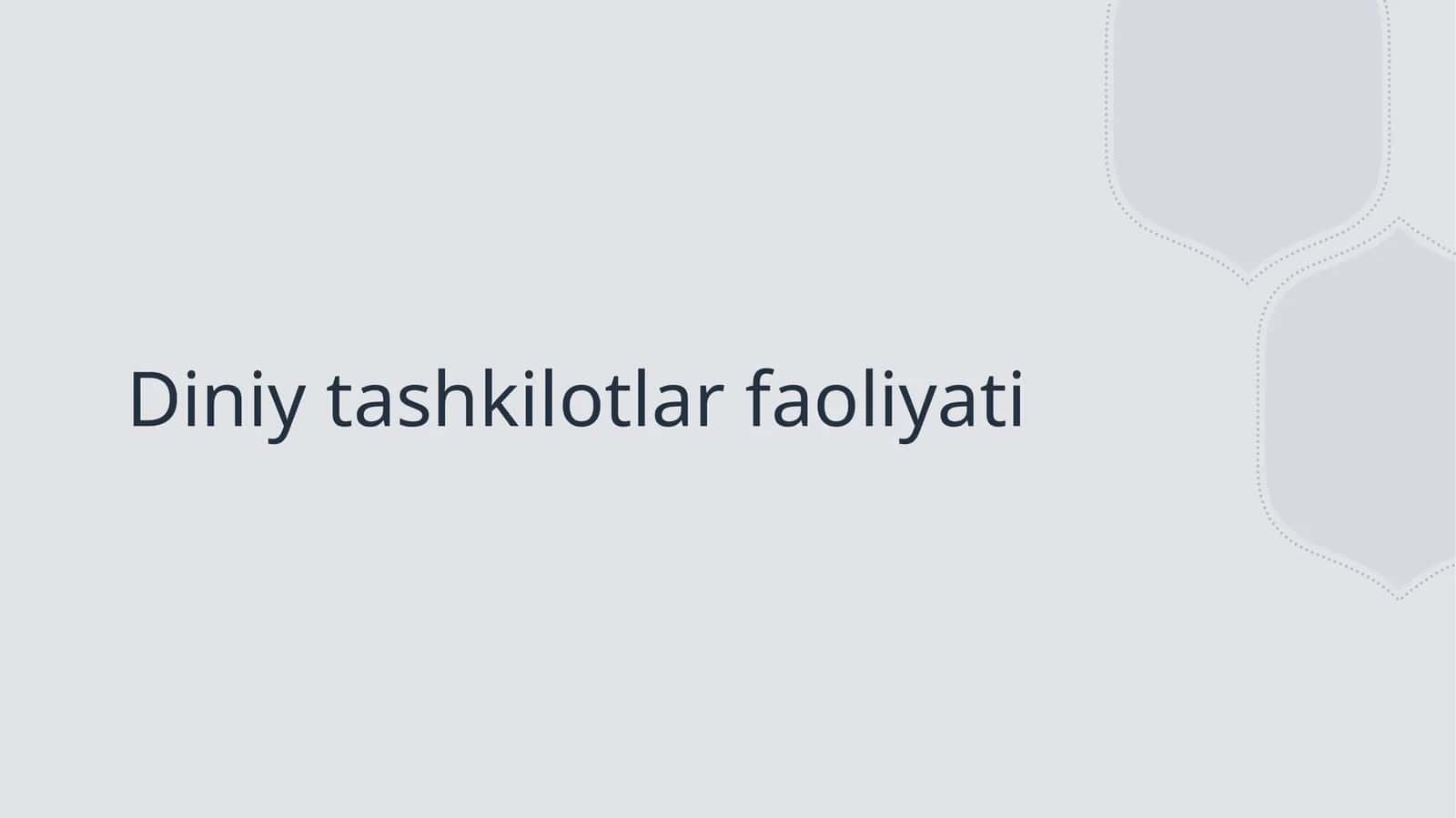Diniytashkilotlarfaoliyati