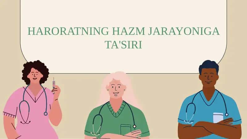 HARORATNING HAZM JARAYONIGA TA'SIRI