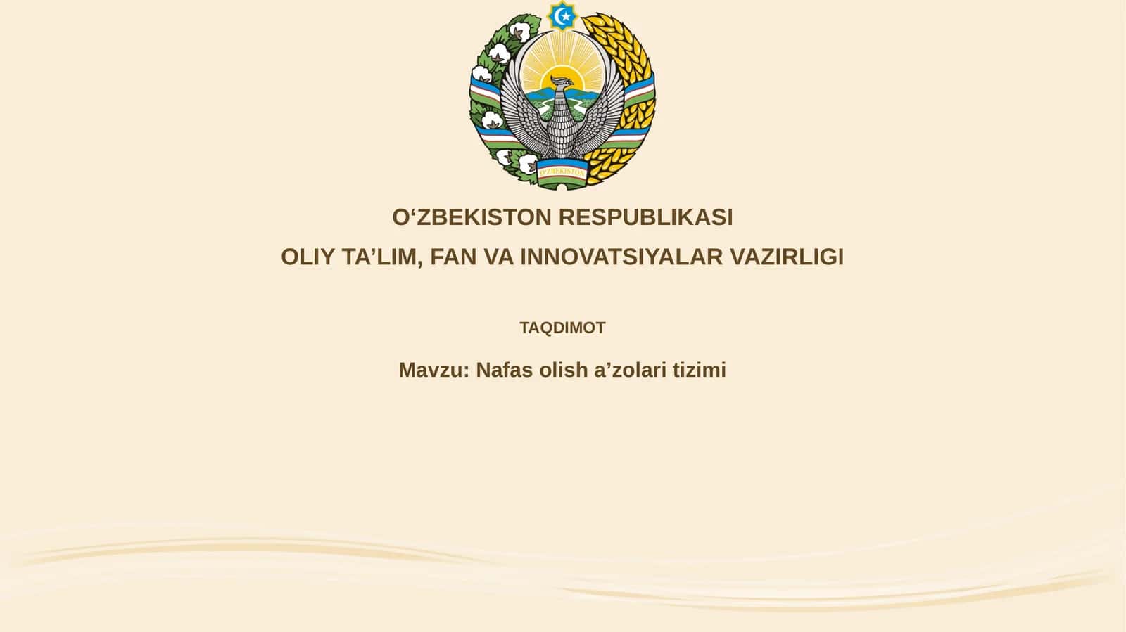 Nafas olish tizimi