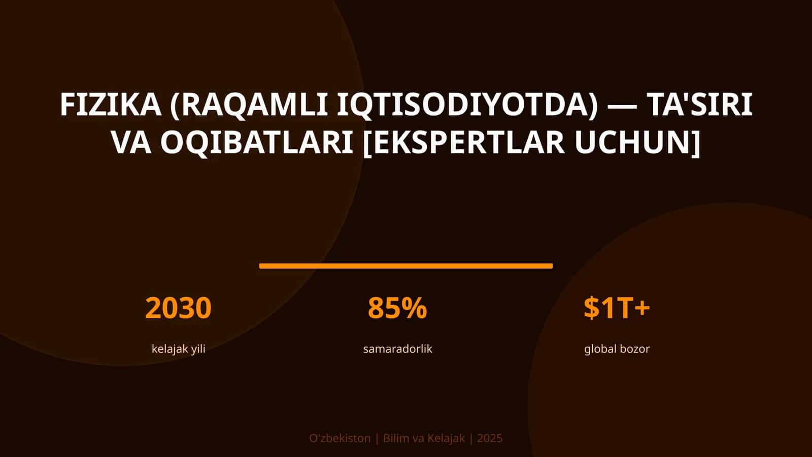 Fizika (raqamli iqtisodiyotda) — ta'siri va oqibatlari [ekspertlar uchun]