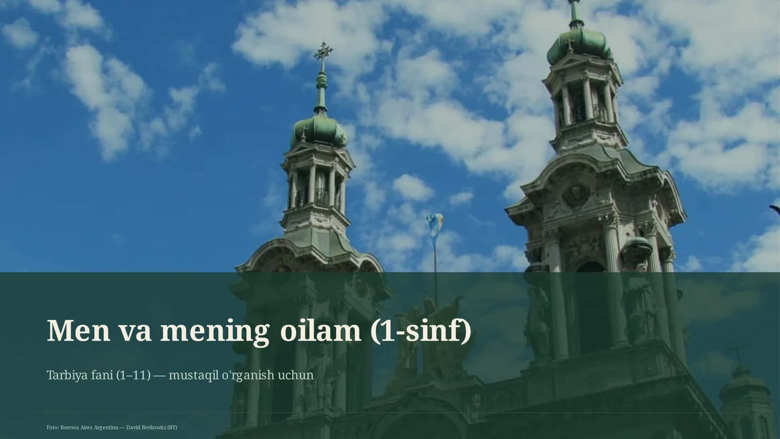 Men va mening oilam (1-sinf)