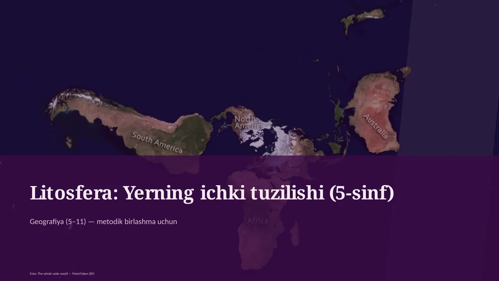 Litosfera: Yerning ichki tuzilishi (5-sinf)
