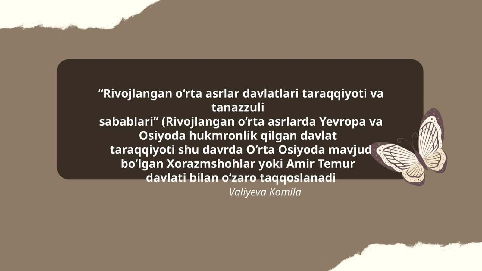 Rivojlangan o‘rta asrlar davlatlari taraqqiyoti va tanazzuli sabablari
