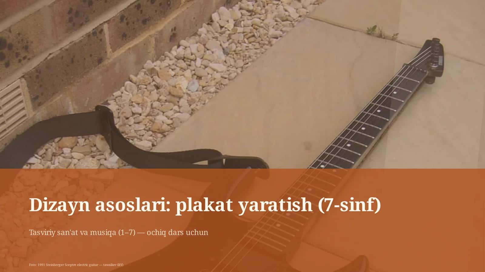Tasviriy san'at va musiqa (1–7) — ochiq dars uchun