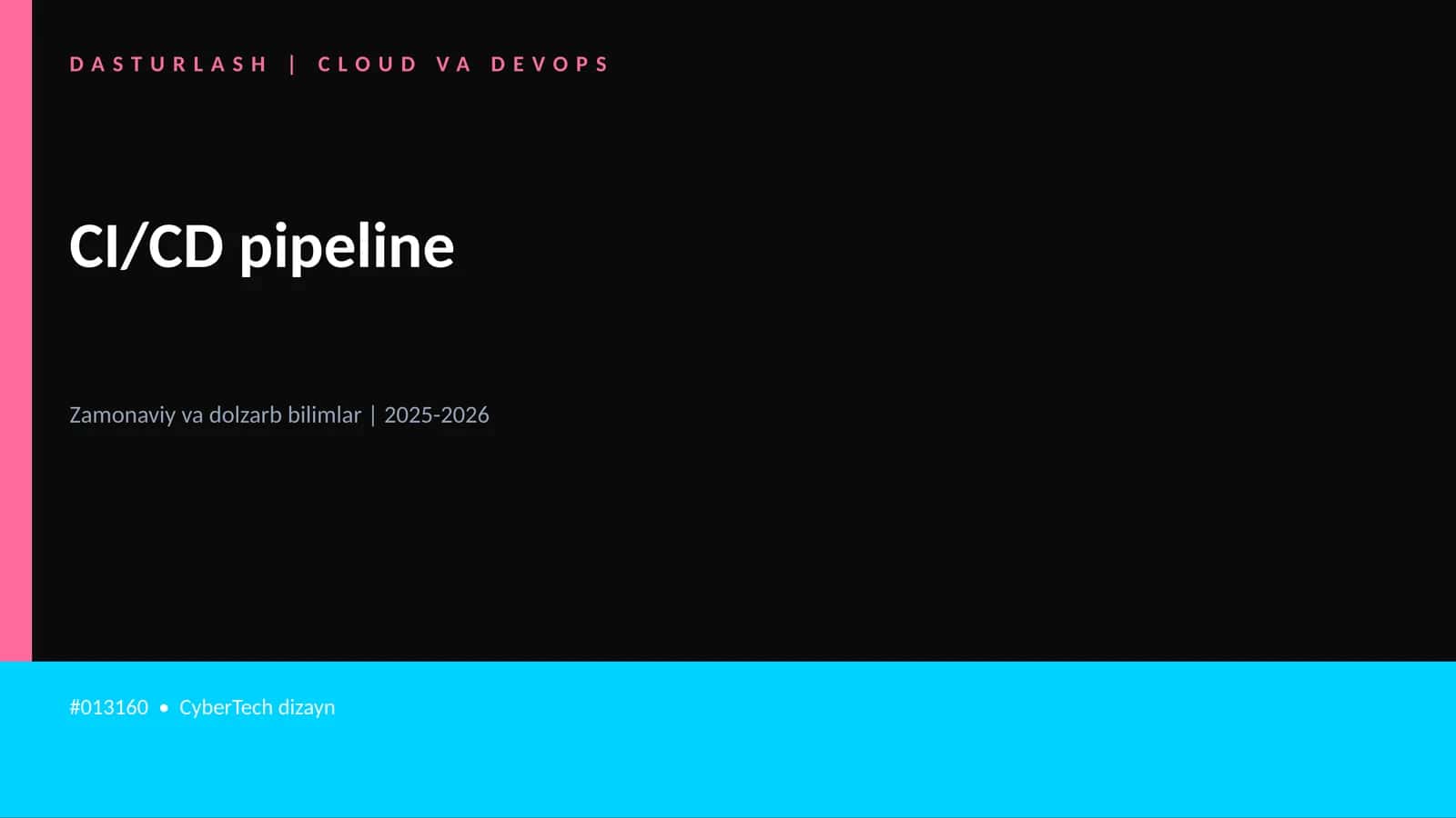 DASTURLASH | CLOUD VA DEVOPS