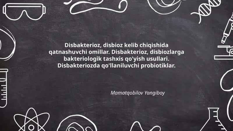 Disbakterioz