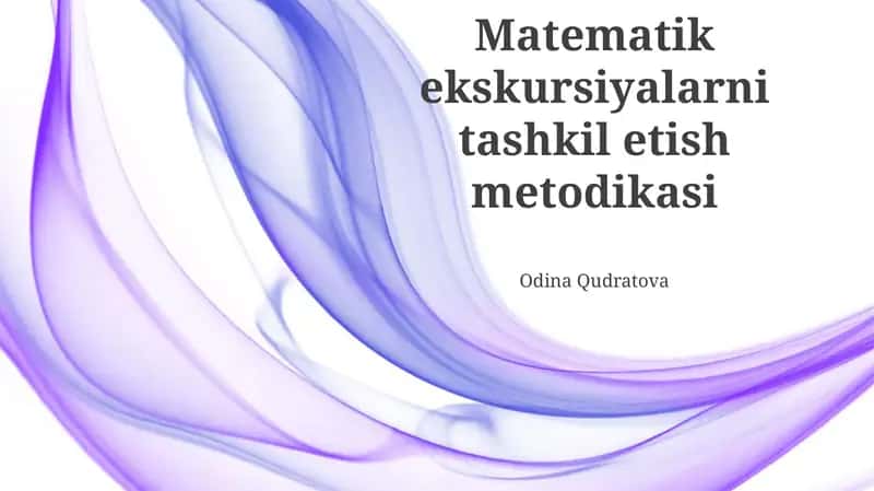 Metodika tuzilgan dars rejalari