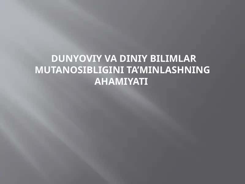 dinshunoslik fani mustaqil ish