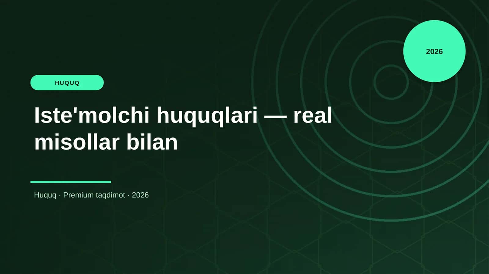 Iste'molchi huquqlari — real misollar bilan