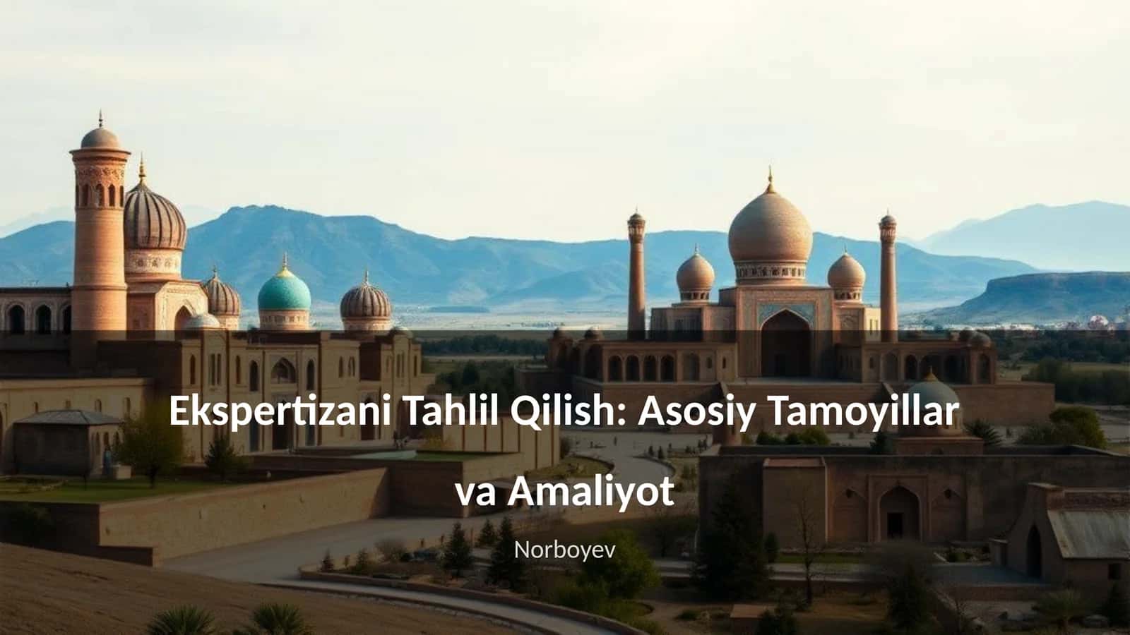 Ekspertizani Tahlil Qilish: Asosiy Tamoyillar va Amaliyot