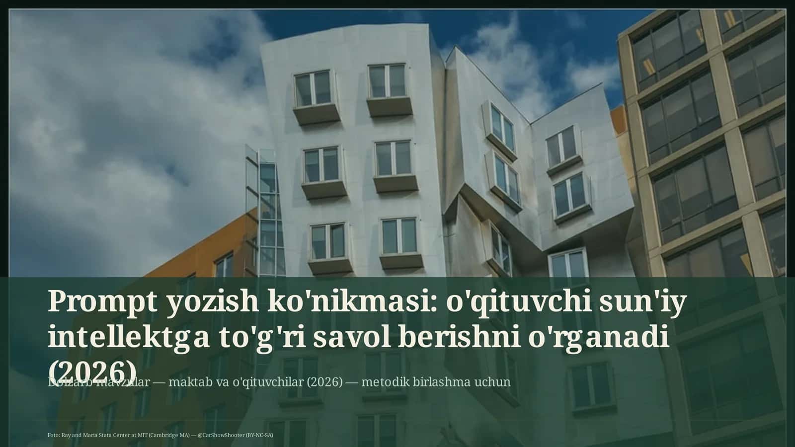Dolzarb mavzular — maktab va o'qituvchilar (2026)