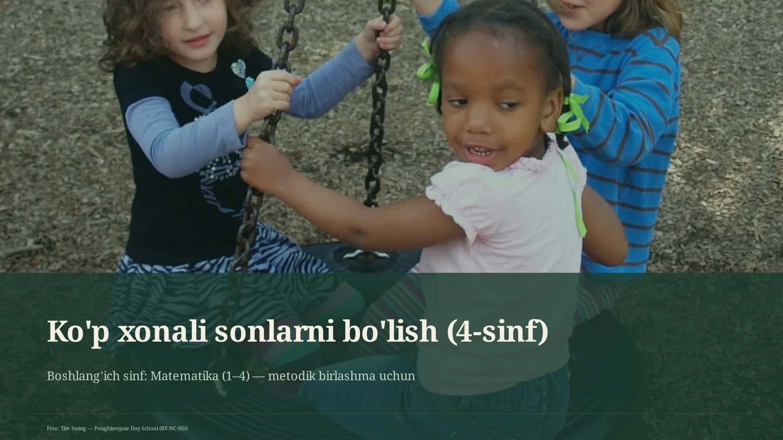 Ko'p xonali sonlarni bo'lish (4-sinf)