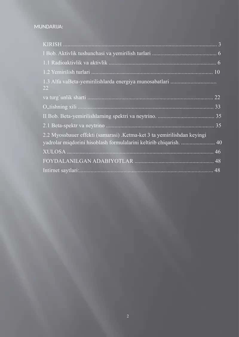 Radioaktivlik va aktivlik