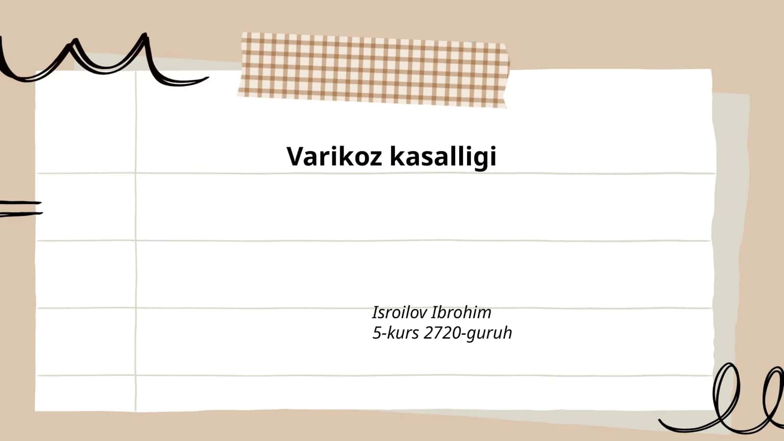 Varikoz kasalligi