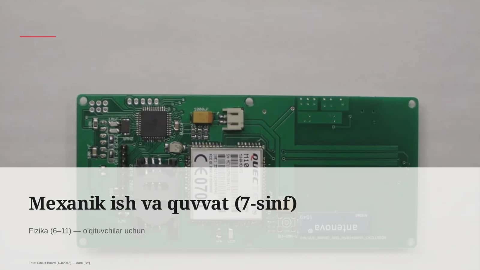 Mexanik ish va quvvat (7-sinf)