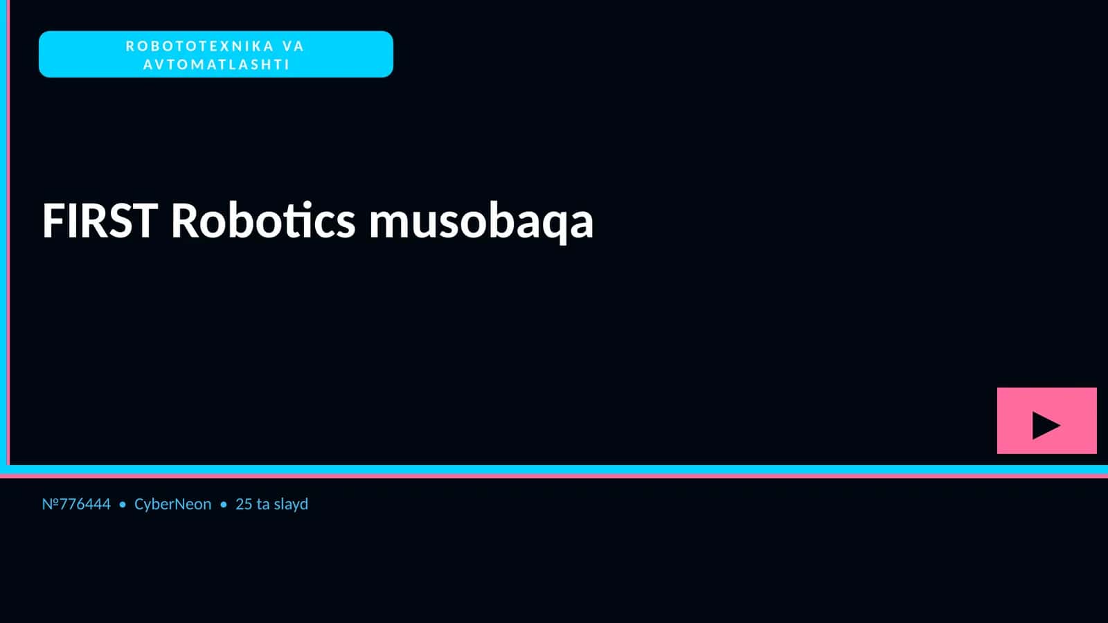 ROBOTOTEXNIKA VA AVTOMATLASHTI