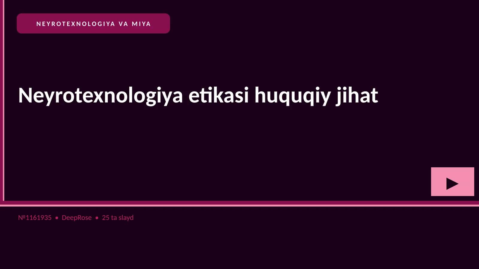 Neyrotexnologiya va Miya