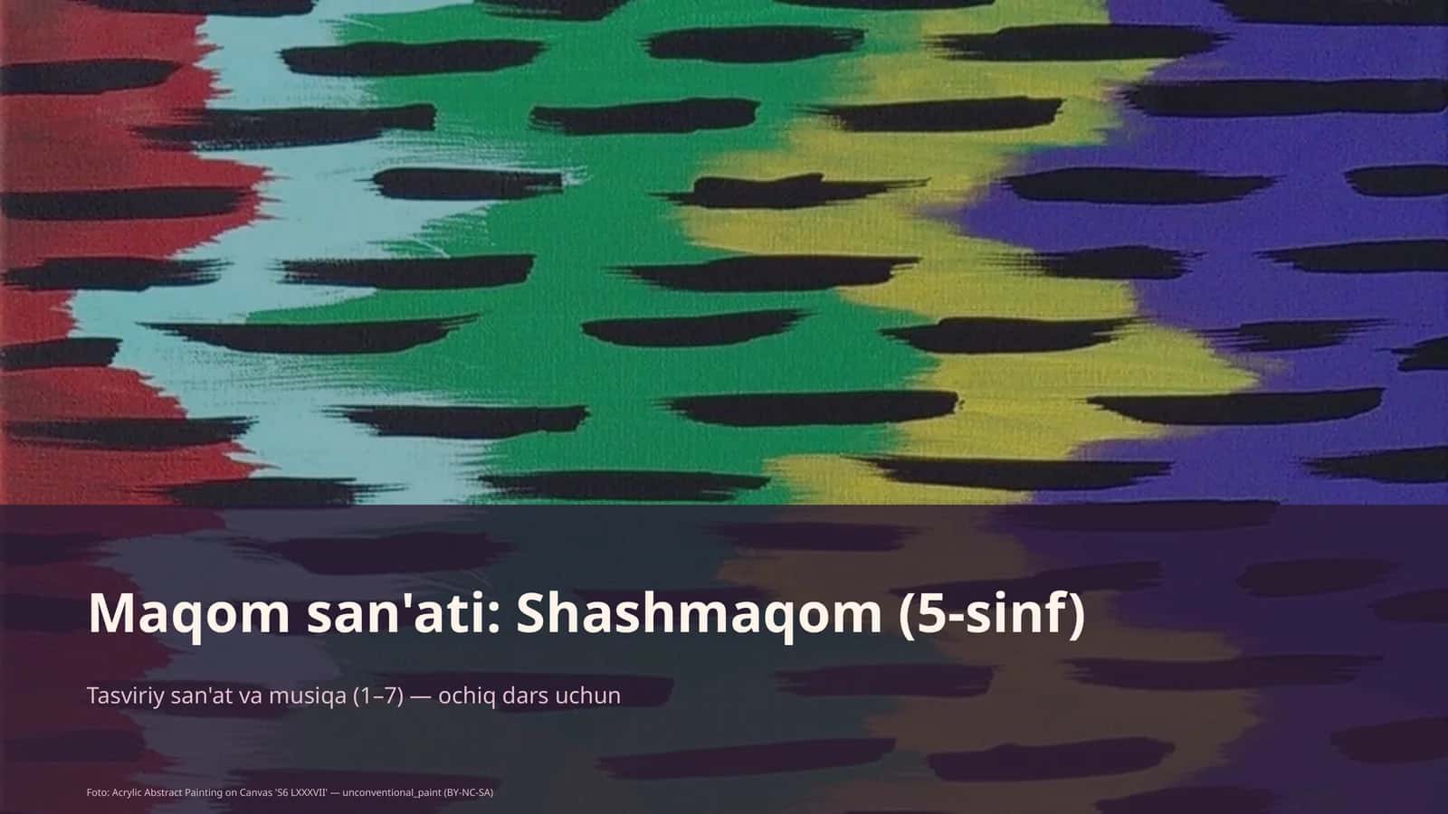 Maqom san'ati: Shashmaqom (5-sinf)