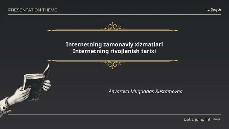 Internetning zamonaviy xizmatlari