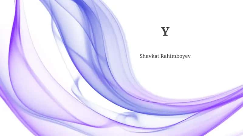 "Y" Harfi haqida malumot