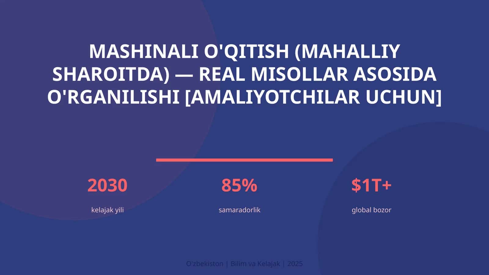 Mashinali o'qitish (mahalliy sharoitda) — real misollar asosida o'rganilishi [amaliyotchilar uchun]