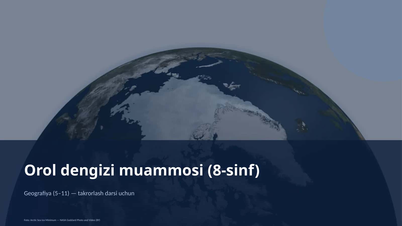 Orol dengizi muammosi (8-sinf)