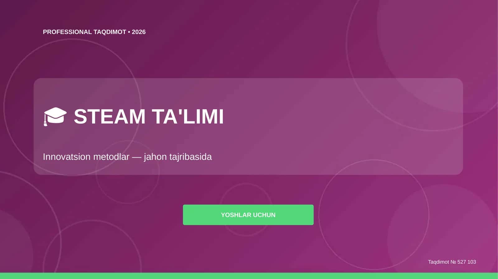 PROFESSIONAL TAQDIMOT • 2026