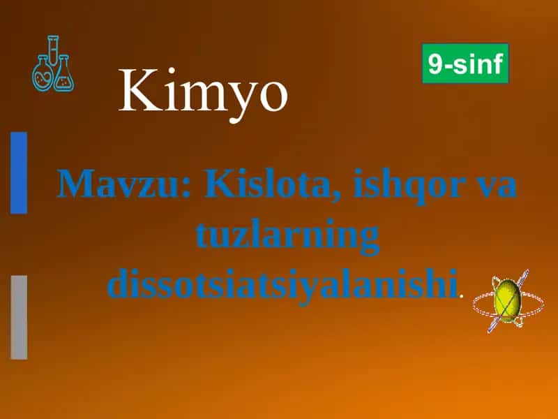 Kislota, ishqor va tuzlar