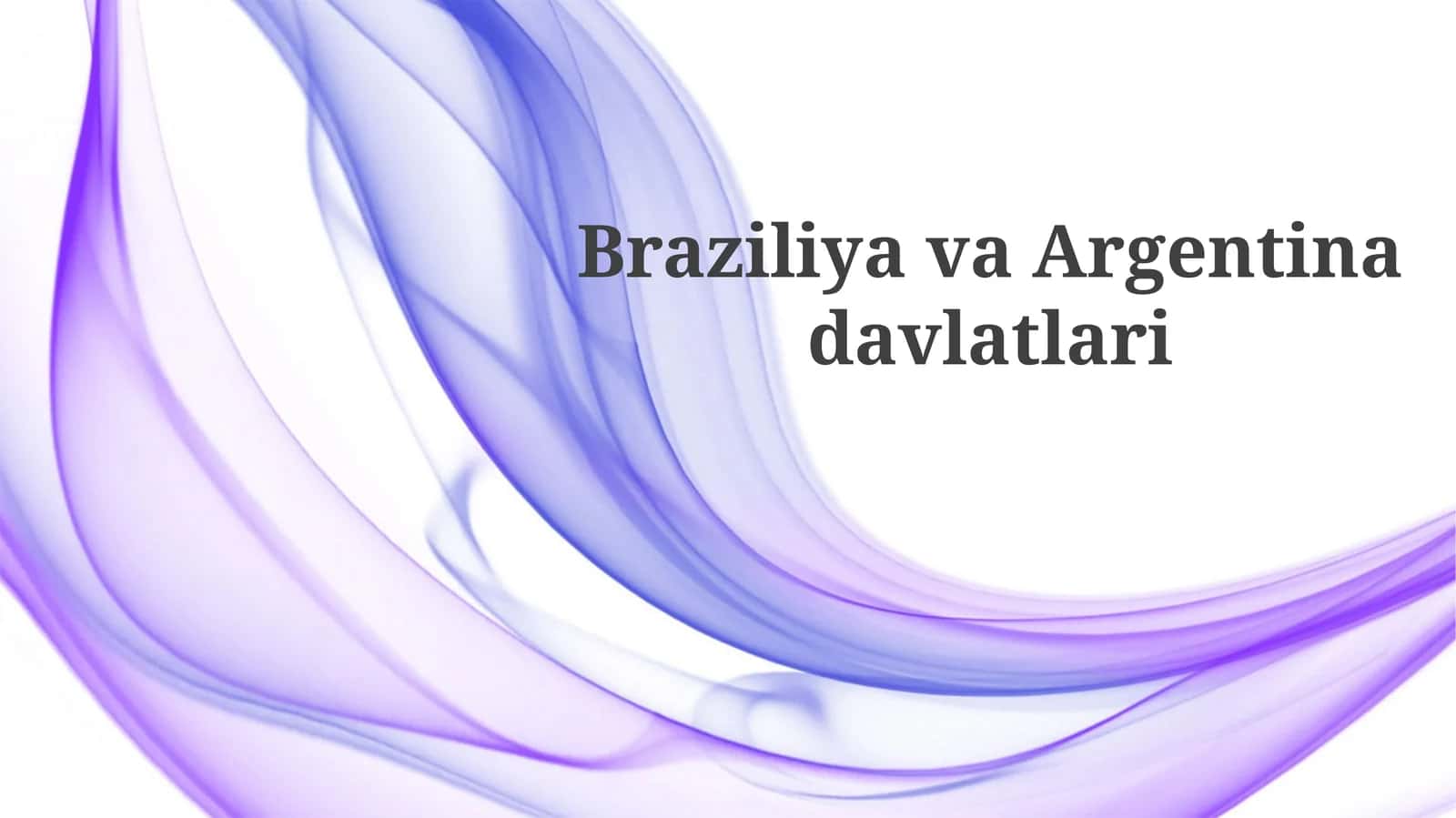 Braziliya va Argentinaning iqtisodiyoti