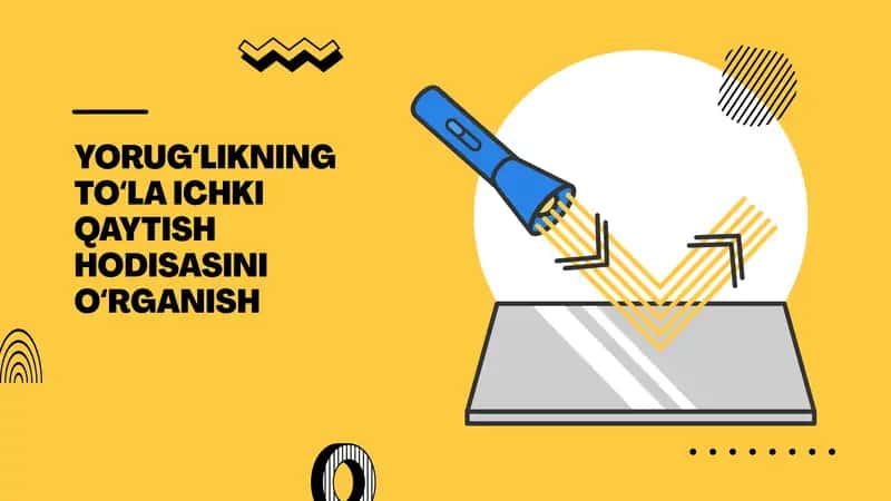 YORUGʻLIKNING TOʻLA ICHKI QAYTISH HODISASINI OʻRGANISH